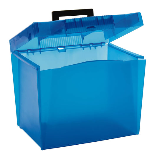 Pendaflex Caja Para Archivo, Para Documentos Carta, Con Riel Para Fólder Colgante, Con Manija, Plástico Resistente, Color Multicolor, Paquete De 1 (20881)