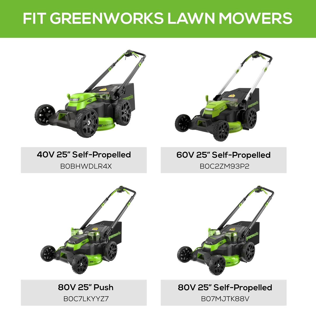 Greenworks 2952002 accesorio para cortacésped, negro