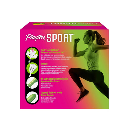 Playtex Sport Tampons Multipack Regular/Super/Super Plus Absorbencia, 46ct