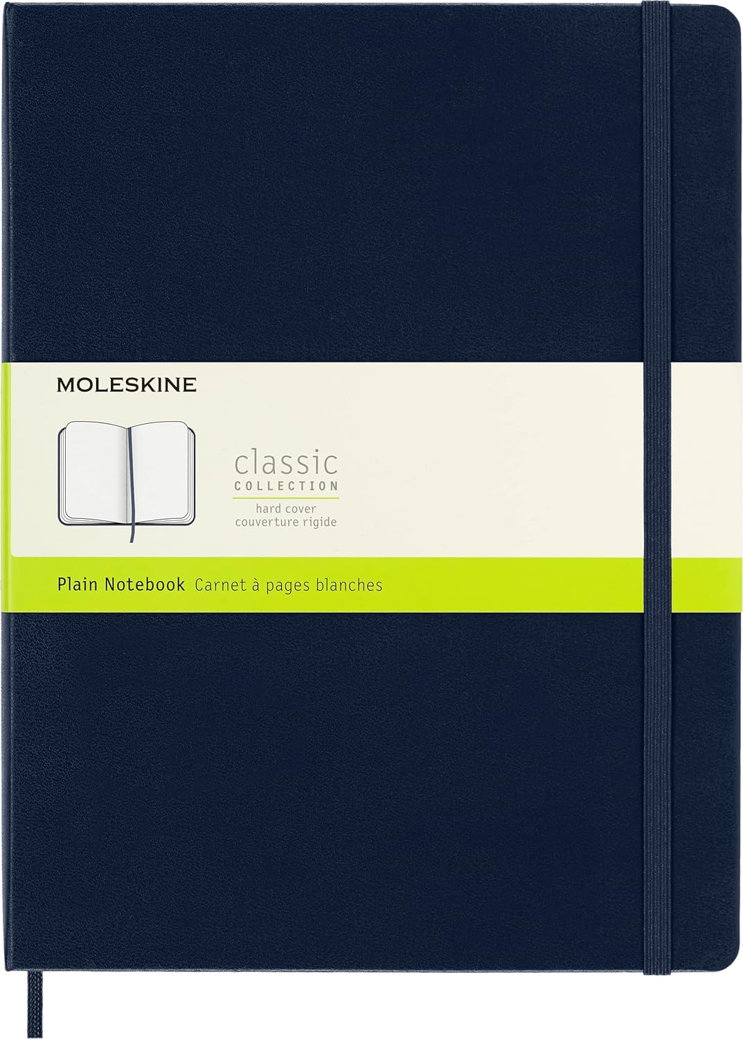 Moleskine Libreta Clásica Extra Grande Azul Zafiro de Hoja Blanca Pasta Dura