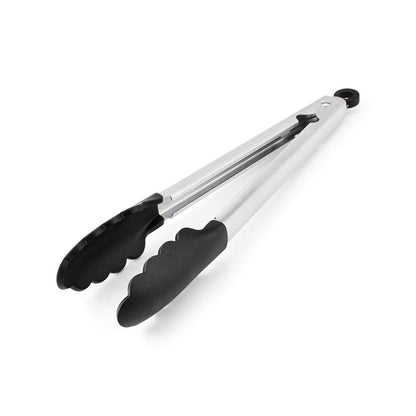 KitchenAid KO094OHOBA Pinzas gourmet de acero inoxidable, 10.83 pulgadas, ónix negro