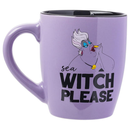 Silver Buffalo Disney Villains Ursula Sea Witch Please Jumbo Taza de cerámica curvada, 25 onzas