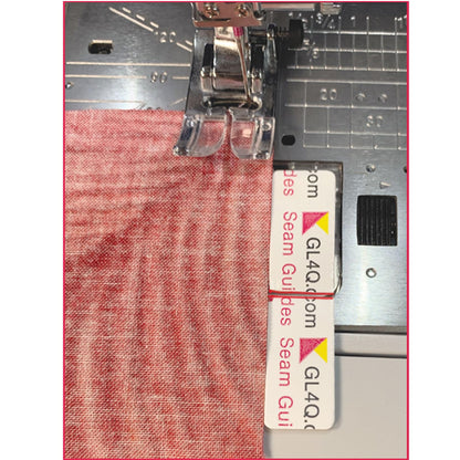 Guidelines4quilting - Paquete de 6 guías de Costura – Pelar y Pegar, calcomanía extraíble Que no Deja residuos Guía de Tela precisa para Costura. Altura Perfecta para Tela de Doble Capa. Se Adapta a