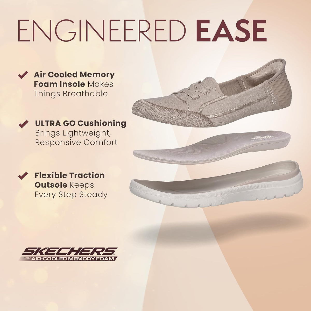 Skechers On The go Flex Parte Superior Notch - Zapatillas sin Cordones para Mujer