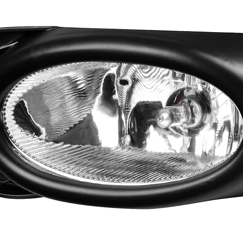 DNA Motoring Luz Antiniebla del Parachoques Delantero del Conductor y Pasajero, Cromado, FL-HC09-CH [compatible con Honda Civic Sedán 09-11]