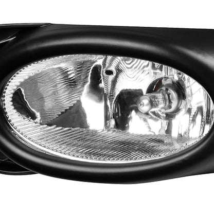 DNA Motoring Luz Antiniebla del Parachoques Delantero del Conductor y Pasajero, Cromado, FL-HC09-CH [compatible con Honda Civic Sedán 09-11]