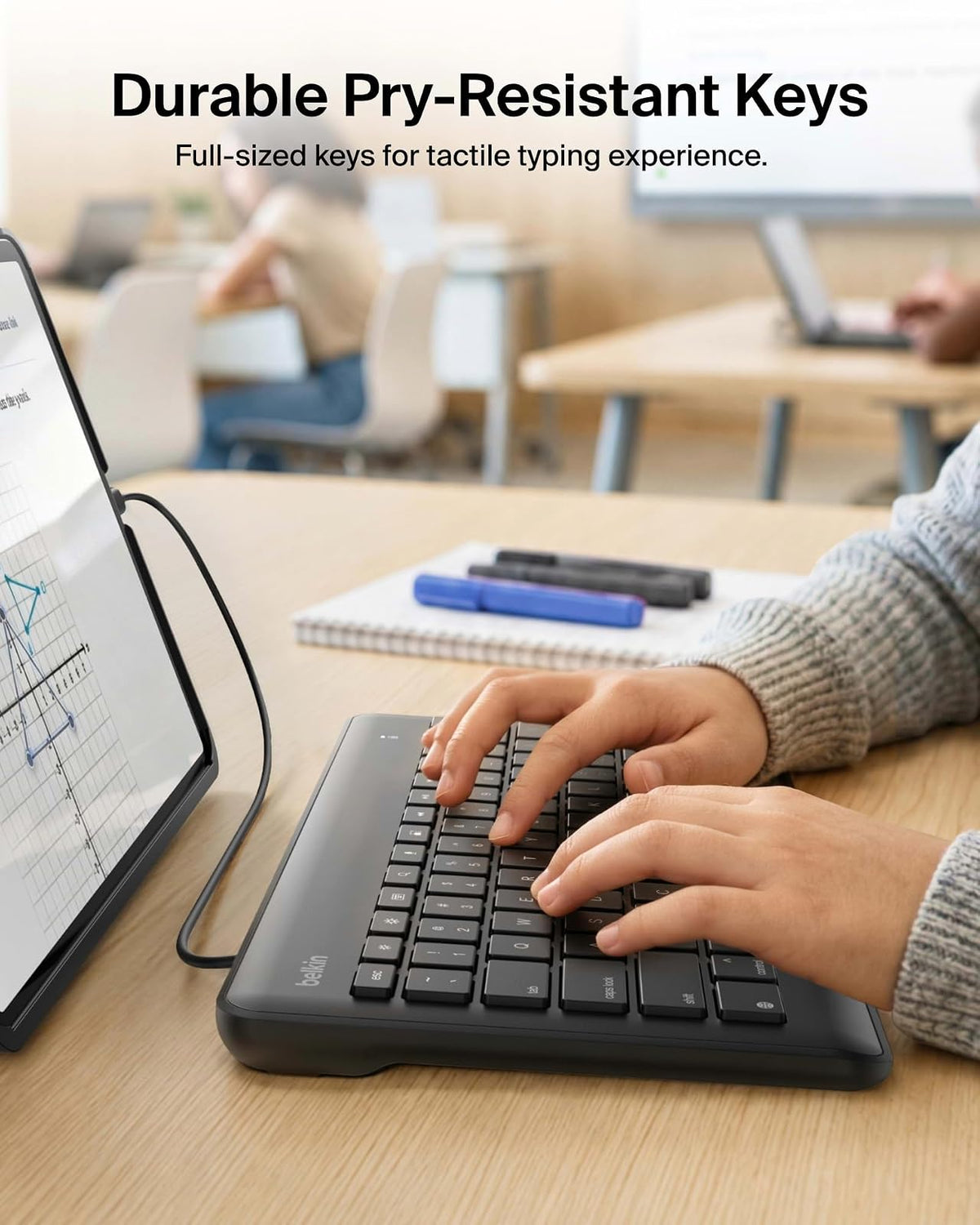 Belkin B2B124 Teclado con cable y conector Lightning para iPad