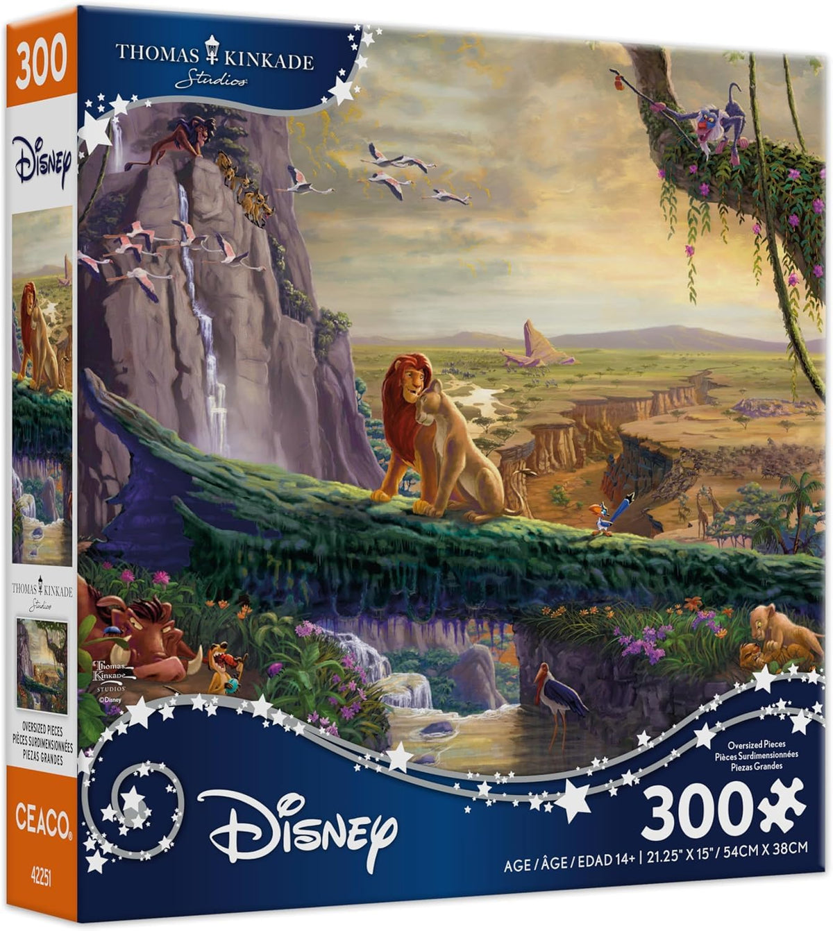 Ceaco Rompecabezas Coleccionable Disney, Brilla en la Oscuridad, 100 Piezas - Multicolor