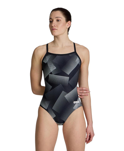 Arena Traje de Baño Lightdrop Back para Mujer - 28 - Negro - Team Black