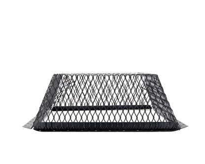 HY-C RVG1111G VentGuard - Protector de techo galvanizado, color negro, 16" x 16" x 6", Black with black top