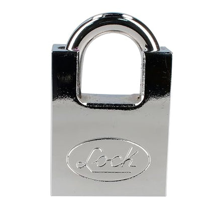 Lock L22A40DCSB Candado de Acero Antipalanca, Llave de Discos, Cromo Satinado, 40 mm