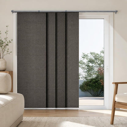 Chicology Persiana Vertical Divisora de Habitación, Tejido Natural - 117An x 218Al cm - Woven Gray (Natural Woven)