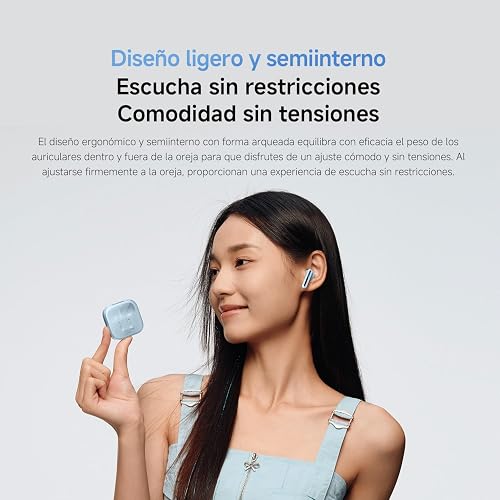 XIAOMI Audífonos Inalámbricos Redmi Buds 6 Active Rosa | Driver de 14.2mm | Cancelación de Ruido del Viento para Llamadas | Batería hasta 30h | 5 Ajustes de Ecualizador