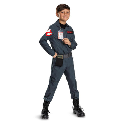 Disfraz de Cazafantasmas Disguise para niños, disfraz oficial de lujo de los Cazafantasmas Frozen Empire Disfraz de Halloween, talla infantil (7-8)