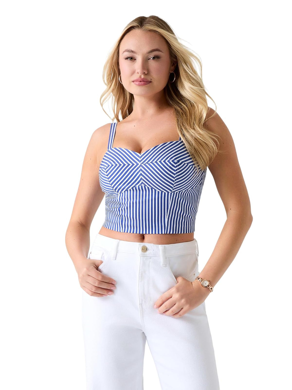 Guess Playera Bustier Tecla para Mujer
