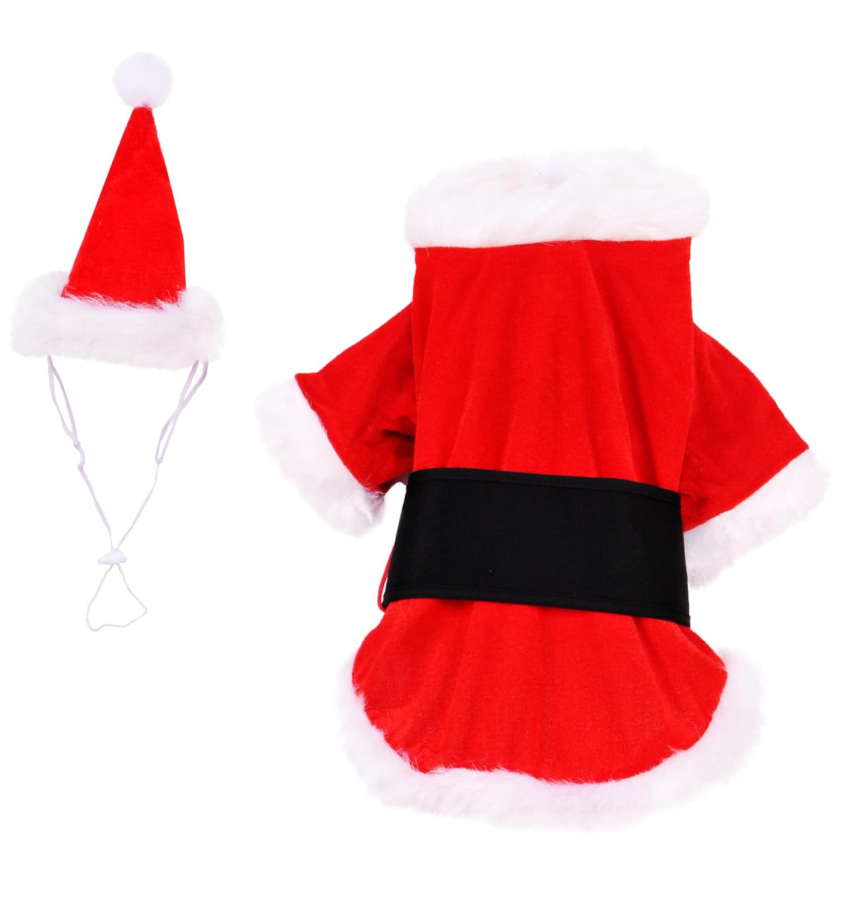 Rubie's Costume Christmas Collection Pet Costume, Santa Claus, Rojo, Blanco, Large