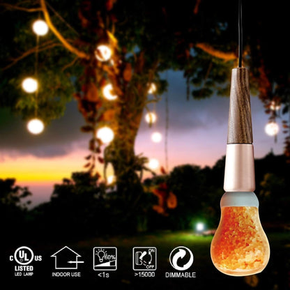 Himalayan Glow 1651C-2PK focos de luz de sal natural, 11 vatios, regulable