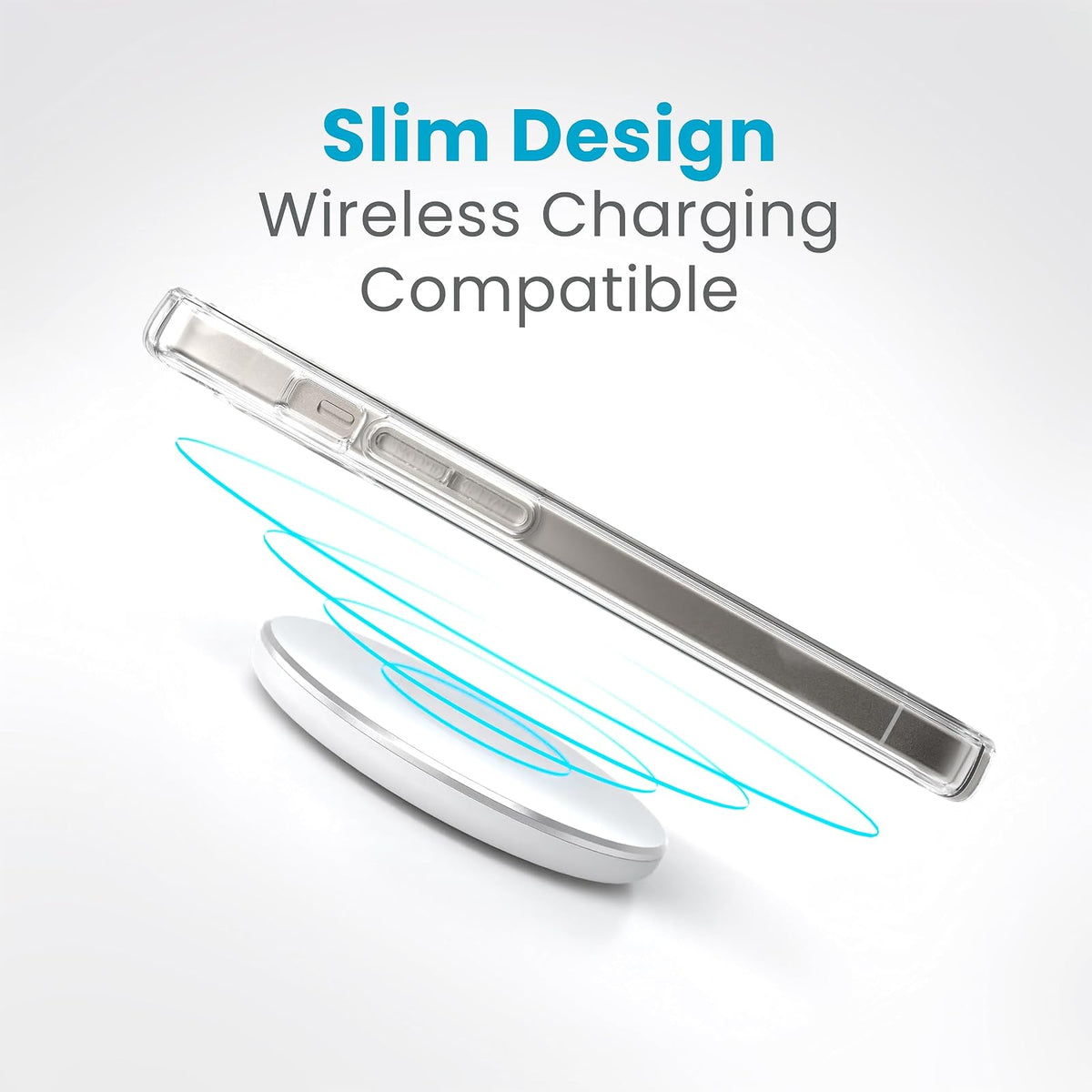 Speck - Funda Transparente para iPhone 15, Delgada, protección contra caídas, para iPhone 15, iPhone 14 y iPhone 13, Resistente a los arañazos, antiamarilleo, Funda de teléfono de 6.1 Pulgadas,