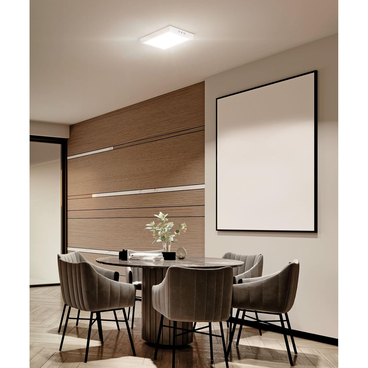 Volteck Lait PLA-213L, Luminario LED cuadrado tipo plafón 24 W color blanco luz de día