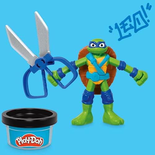 Play-Doh Hasbro Tortugas Ninjas Creaciones Cowabunga - Kit de Manualidades con 4 Figuras de Acción, 4 Accesorios y 8 Latas niños y niñas a Partir de 4 años