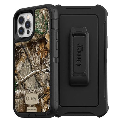 Otterbox Defender Series SCREENLESS Edition Case for iPhone 12 & iPhone 12 Pro - Realtree Edge (Black/Realtree Edge Graphic)