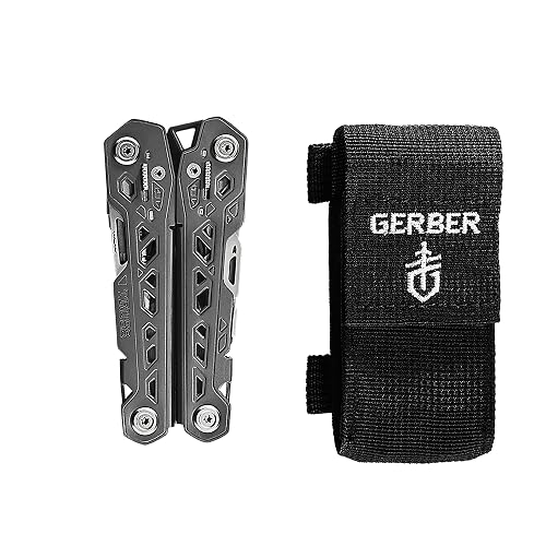 Gerber Bear Grylls Ultimate - Herramienta multiusos | Multiherramienta EDC 17 en 1, alicates de punta de aguja, cuchillo, destornillador, funda incluida, camping y pesca