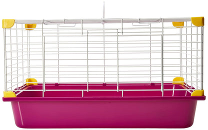 Jaula para conejo PLÁSTICA (ROSA) 45.0X30.0X25.0 (rosa, azul, morado, verde, blanco)
