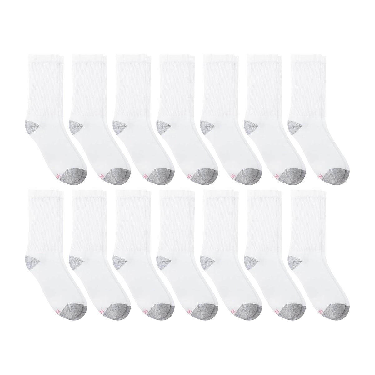 Hanes Calcetines Cool Comfort Crew - Calcetines suaves que absorben la humedad, tallas de zapatos 5-9, paquete de 14 CalcetinesMujer