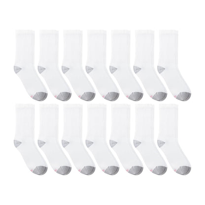 Hanes Calcetines Cool Comfort Crew - Calcetines suaves que absorben la humedad, tallas de zapatos 5-9, paquete de 14 CalcetinesMujer