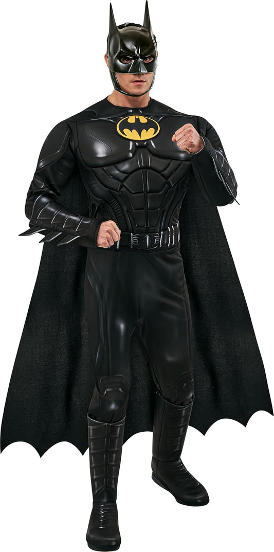 Rubies DC The Flash Movie: Disfraz de Batman Deluxe para adultos, para hombre, XL