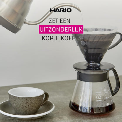 Hario V60 Cafetera para estufa, Negro, 360 ml, 1
