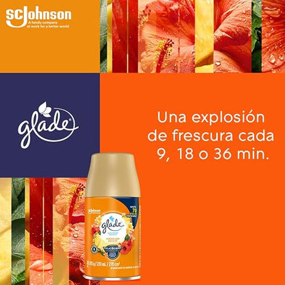 Glade Aromatizante para Hogar Automático 1 Aparato y 2 Repuestos Hawaiian Breeze