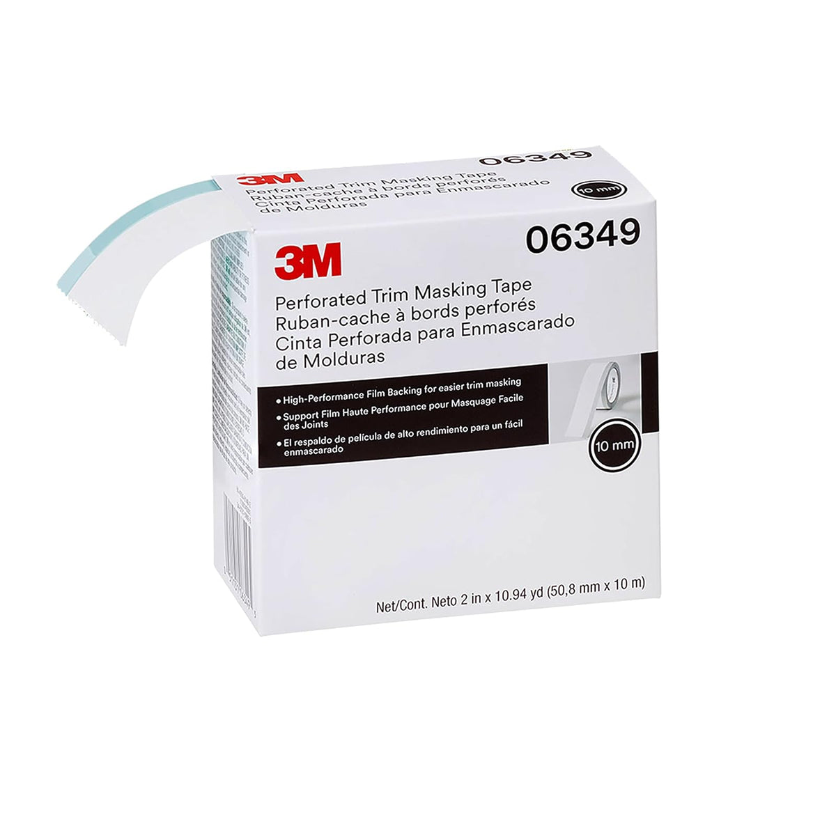 3M Masking Tape Cinta para Moluduras m Automotriz | Protección de pintura de moldeo; cinta de elevación de recortes; desgarro de mano