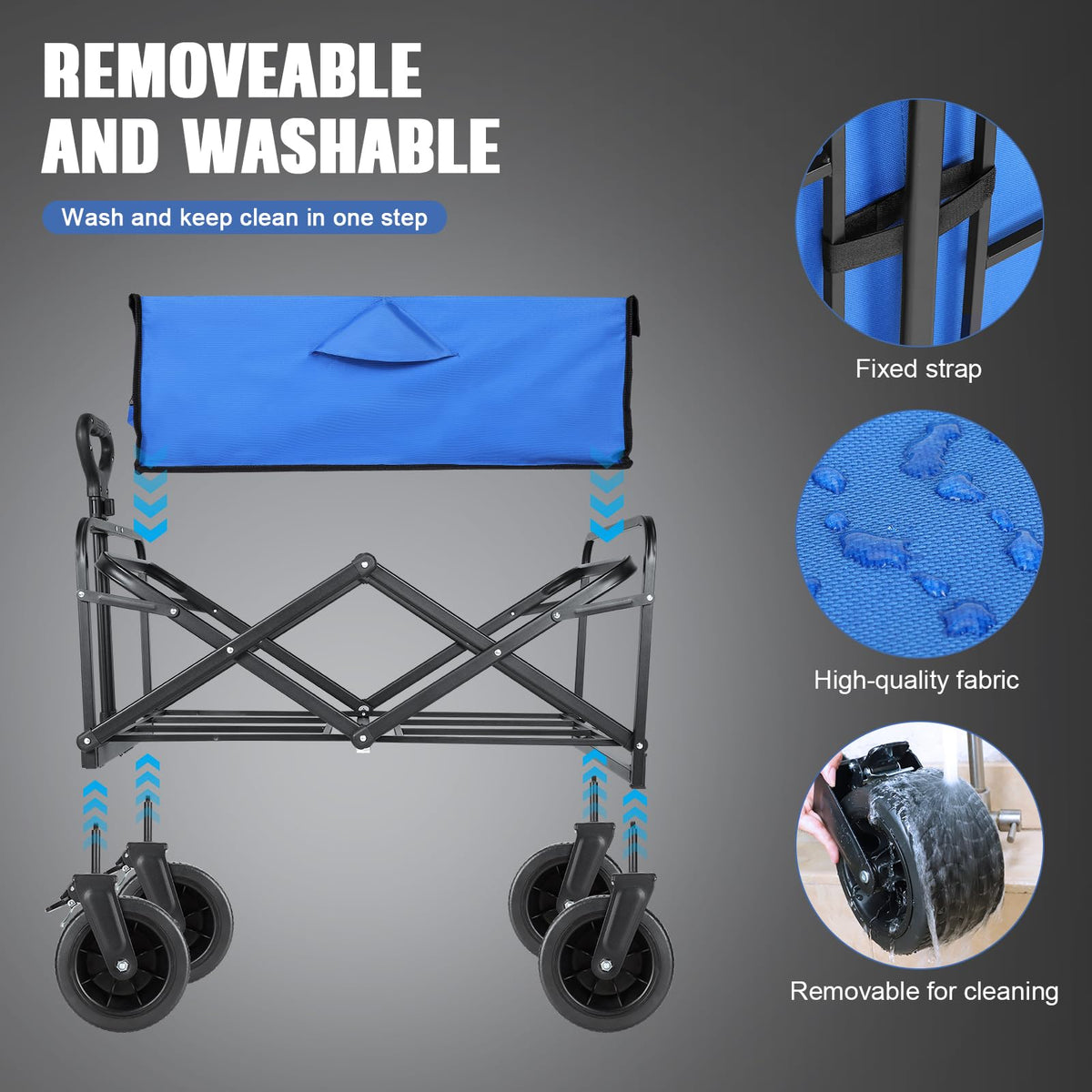 EVLIQUIL Flodable Beach Wagons