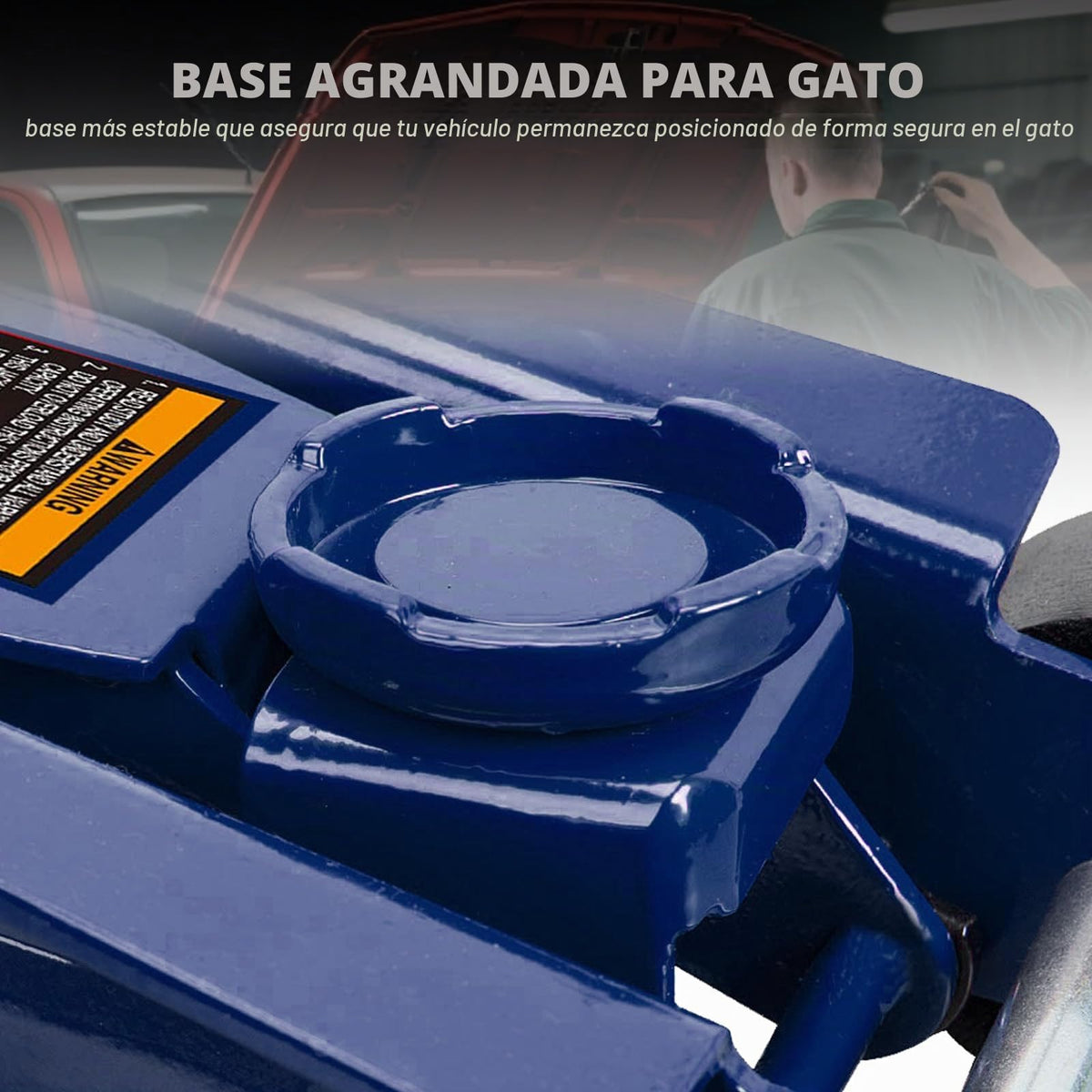 Big Red Gato Hidráulico de Perfil Bajo de 2.5 Toneladas, Azul, AT825051UR