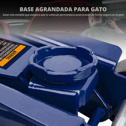 Big Red Gato Hidráulico de Perfil Bajo de 2.5 Toneladas, Azul, AT825051UR