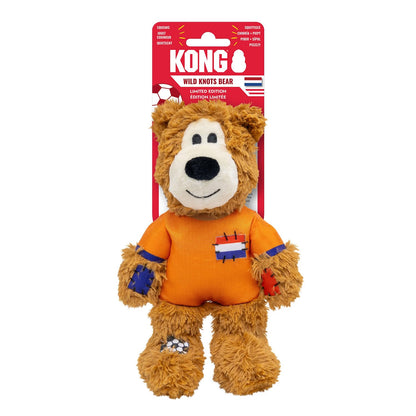 Kong Wild Knots Bear Juguete de Peluche para Perro con Playera de Selección - Países Bajos