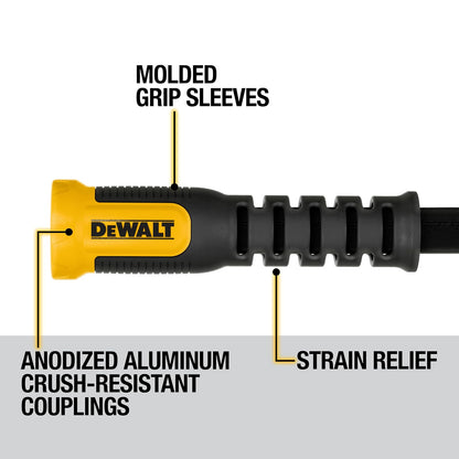 DEWALT DXMH3302 - Manguera de jardín de tela de grado profesional resistente de 50 x 5/8 pulgadas