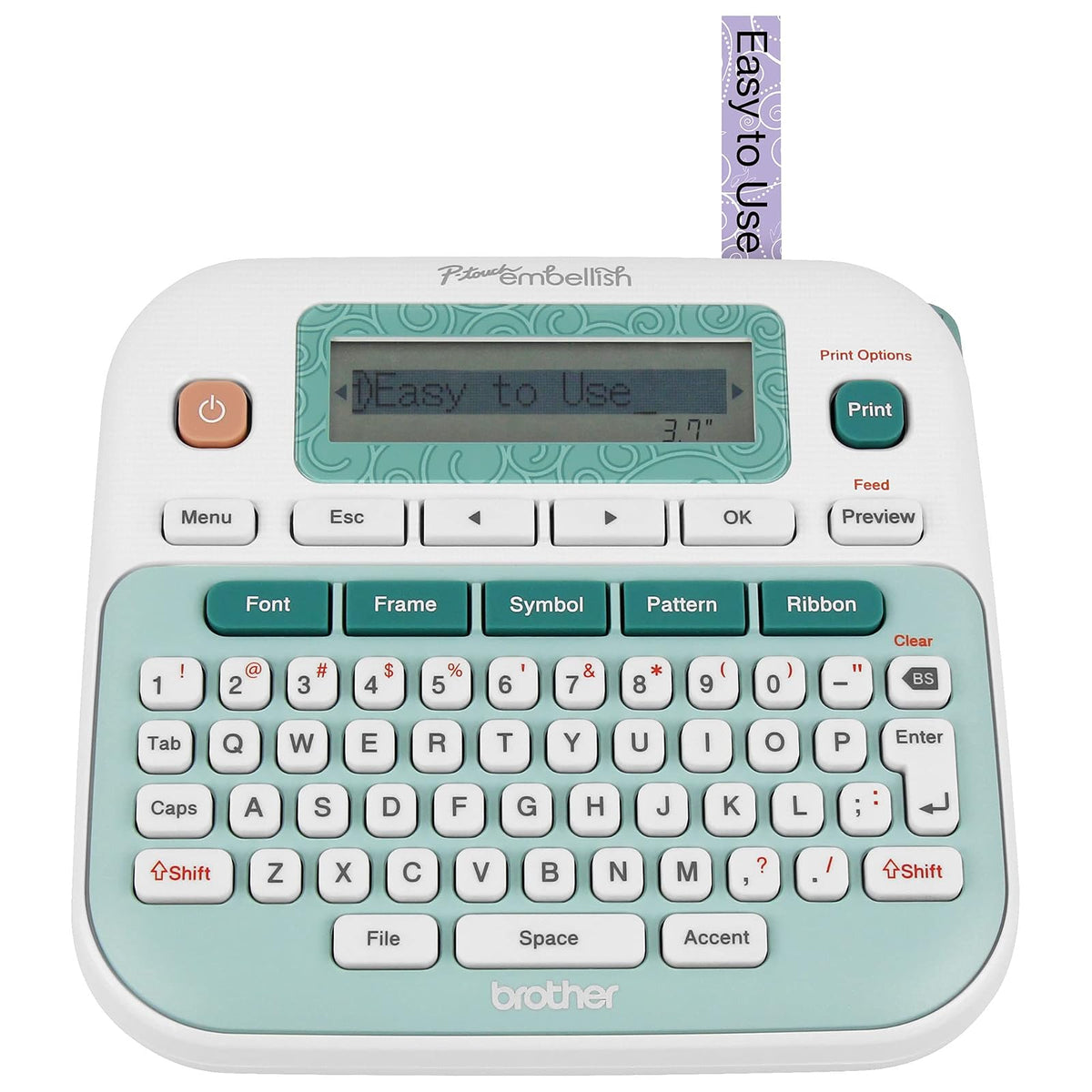 Brother - P-touch Embellish PT-D215e Impresora de listones y cintas