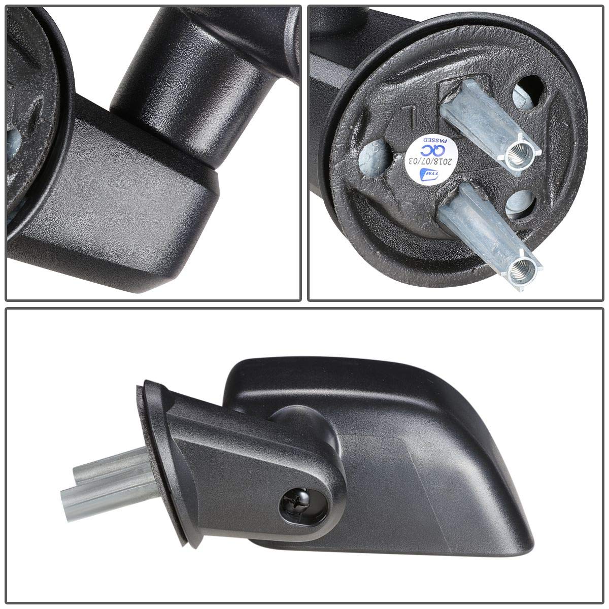 DNA Motoring Espejo Lateral Izquierdo Manual Jeep Wrangler OEM-MR-CH1320271
