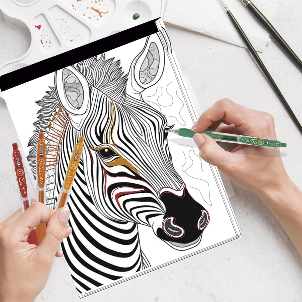 Zebra Sarasa Clip Y Decoshine Set 26 Bolígrafos Tinta Gel