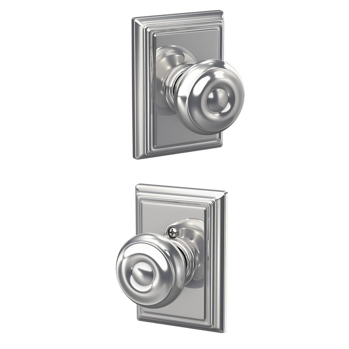 Schlage Perilla para Puerta Interior Varios Acabados - Cromado brillante - Addison - Pasaje