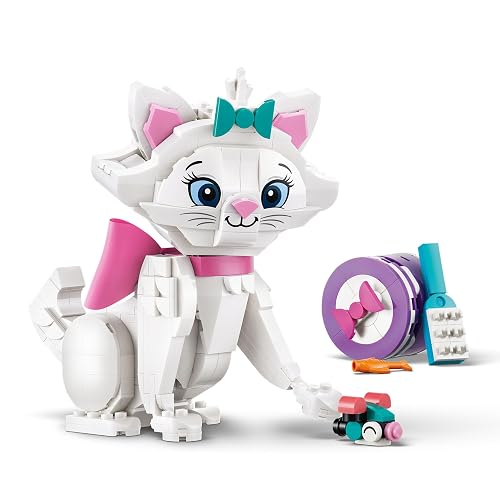 LEGO | Disney Los Aristogatos: Adorable Marie – Set de Construcción para Amantes de los Gatos – Personaje Disney Articulado – Regalo para Niñas y Niños a Partir de 7 Años – 43286