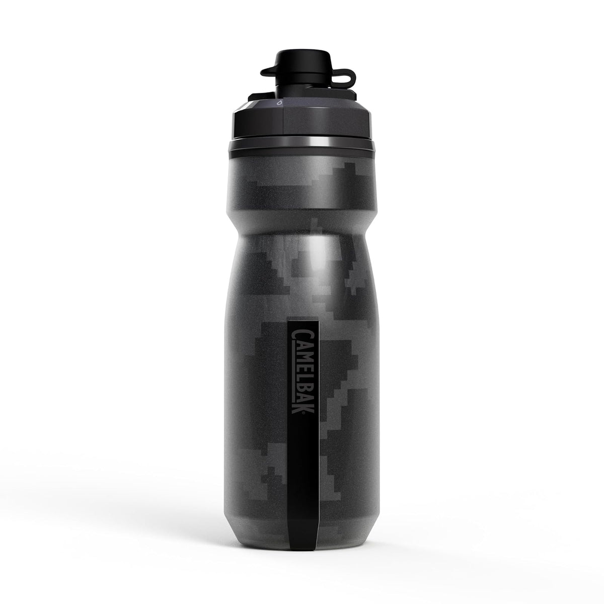 CAMELBAK Podium Dirt Chill Black Digi Camo, 620 ml | Tapa de lodo, aislamiento de doble pared, diseño de presión simple, tapa autosellable de alto flujo - Negro (Black Digi Camo)