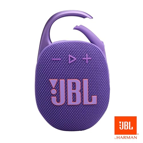JBL Clip 5 - Altavoz Bluetooth ultraportátil, Impermeable y a Prueba de Polvo, Sonido Big Pro con Graves impactantes, mosquetón Integrado, hasta 12 Horas de Juego, Fabricado en Parte con Materiales