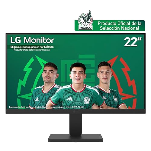 LG Monitor Full HD de 21,5" 100 Hz, sRGB 99%, HDR 10, MBR de 1 ms