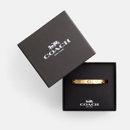 COACH Signature C - pulsera con bisagras para mujer