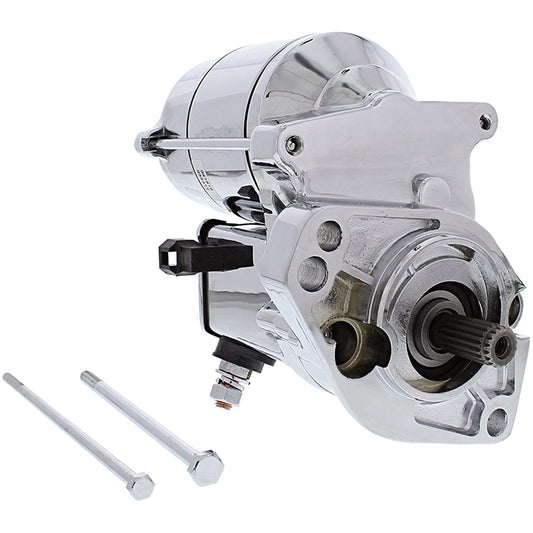 DB Electrical Arrancador Chapado en Cromo para Harley Davidson FLHR FLHT FLSTC FLTR FXD FXST Road King Electra Glide Heritage Softail Road Glide Modelo 410-52276