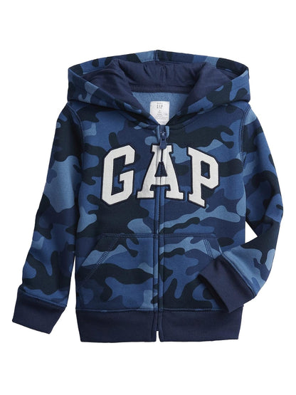 Gap Playtime Favorites Logo Full Zip Hoodie Hooded Sweatshirt Sudadera Bebé-Niños