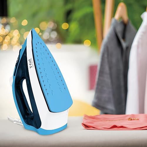 T-FAL Plancha de vapor Easy Steam suela XL Duraglide con punta de precisión, sistema Anti-cal que evita manchas, con 5 niveles de temperatura.Planchado rápido y suave, FV1940X0